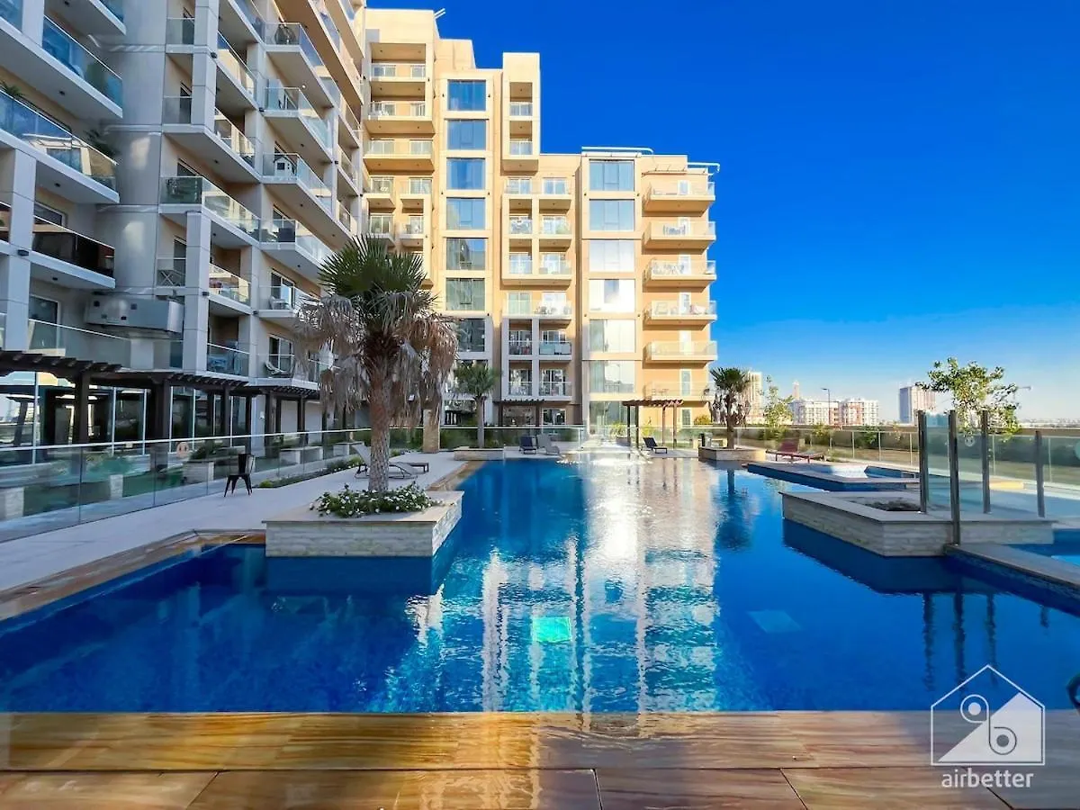 Garden View Studio Comfort At Sherena Residence Дубай Апартаменты